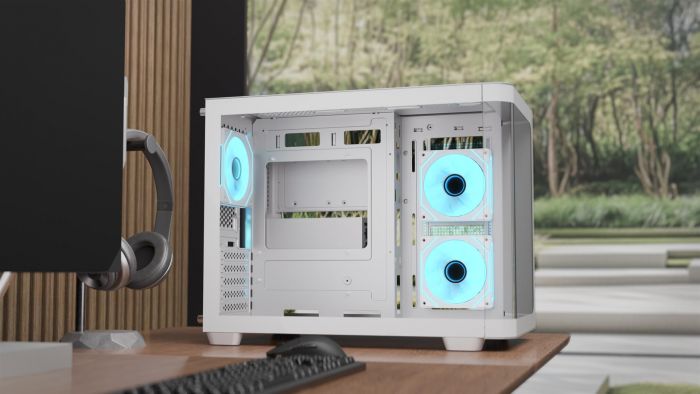 Корпус AeroCool P300C-G-WT-v1 (ACCS-PN02033.21) White без БЖ