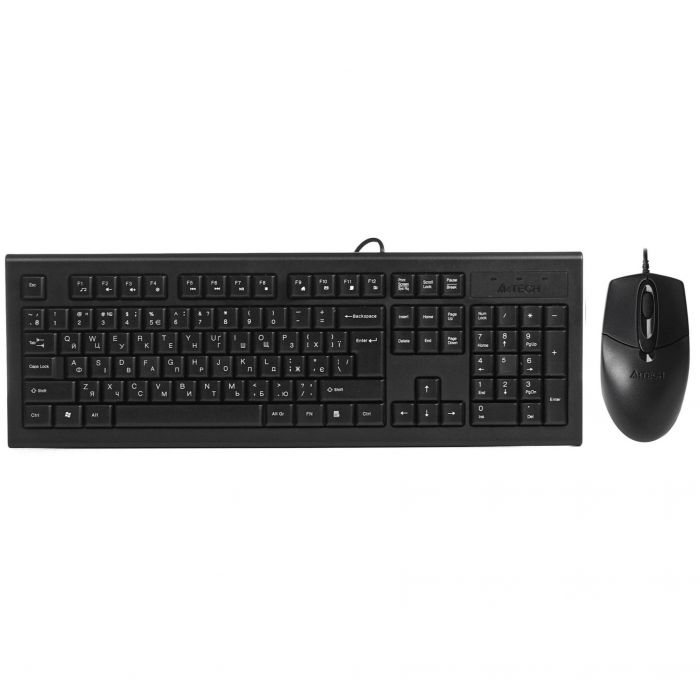Комплект (клавіатура, миша) A4Tech KR-8572 Black