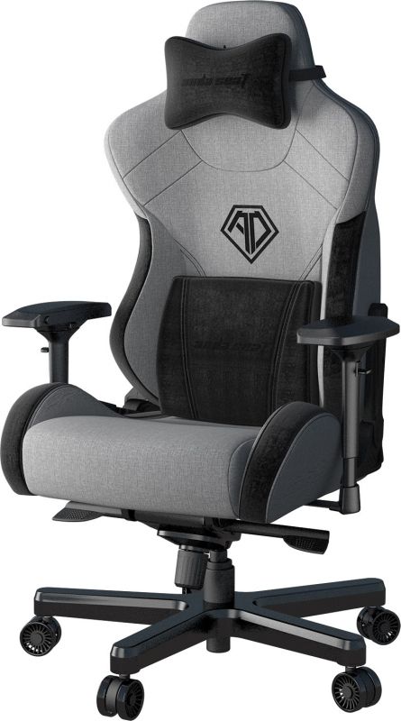 Крісло для геймерів Anda Seat T-Pro 2 Size XL Linen Grey/Black (AD12XLLA-01-GB-F)