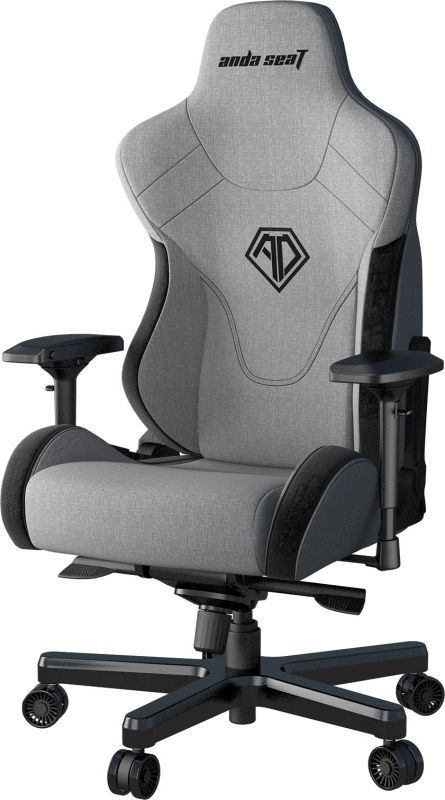 Крісло для геймерів Anda Seat T-Pro 2 Size XL Linen Grey/Black (AD12XLLA-01-GB-F)