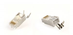 Конектор RJ 45 Cablexpert (LC-PTF7-01/100) 8P8C, Cat.7, FTP, з наскрізними отворами, позолочені контакти (100 шт/уп)