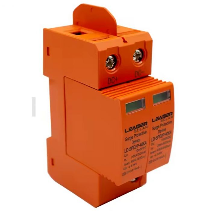 Обмежувач перенапруги Leader DC2P 1000В 40кА (LD-SPD2P-40KA-1000V)