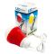 USB-світильник з LED-лампочкою Dengos, шнур ~1м, 5V, 5W, Red (LED-BULB-5V5W-RED)