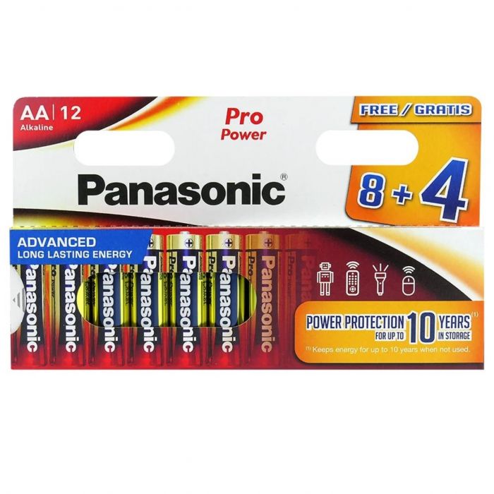 Батарейка Panasonic Pro Power AA/LR06 BL 12(8+4)шт