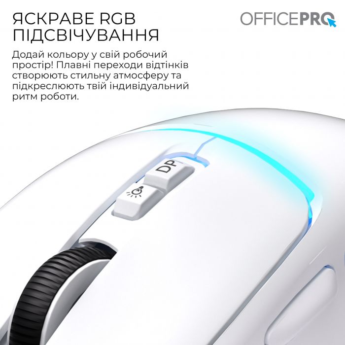 Миша бездротова OfficePro M468W White