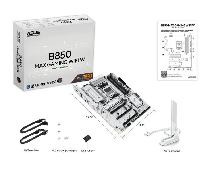 Материнська плата Asus B850 MAX Gaming WiFi W Socket AM5