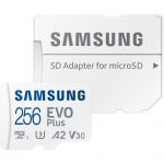 Карта пам`яті MicroSDXC  256GB UHS-I U3 V30 A2 Samsung Evo Plus + SD-адаптер (MB-MC256SA/EU)