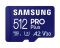 Карта пам`яті MicroSDXC 512GB UHS-I/U3 Class 10 Samsung Pro Plus R180/W130MB/s + SD-адаптер (MB-MD512SB/WW)