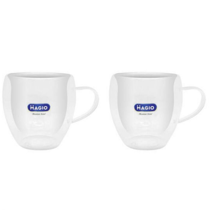Чашка з подвійним дном 300мл 2шт Magio MG-1296