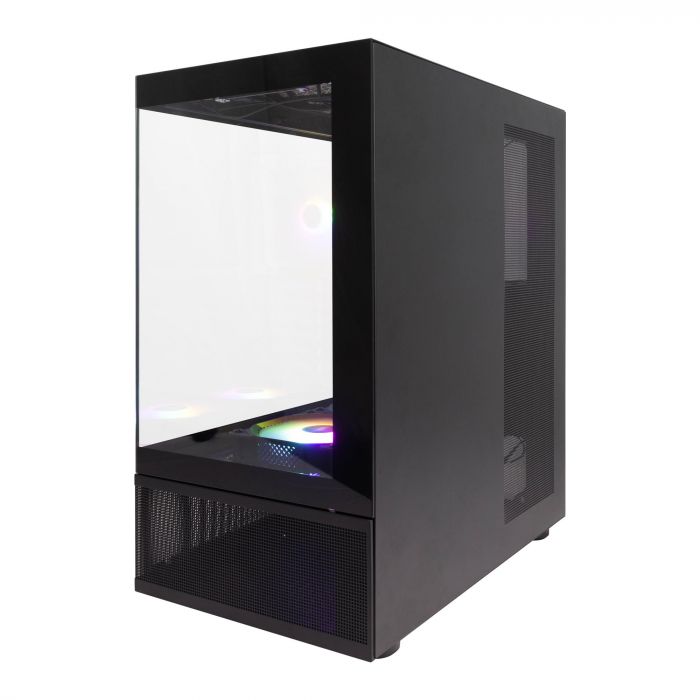 Корпус 1stPlayer Mi7-A-BK-2F7R-1F7 Black без БЖ