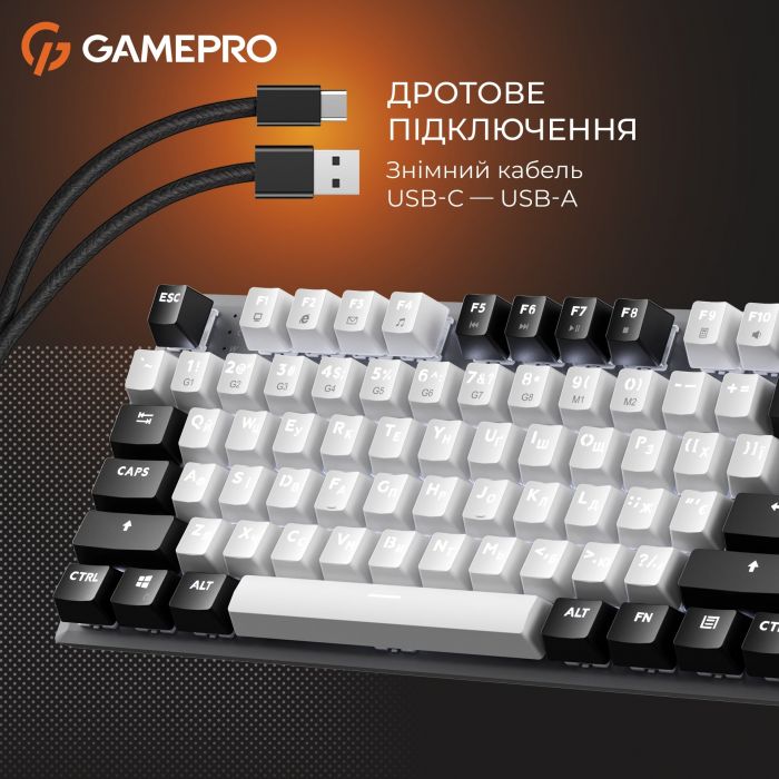 Клавіатура GamePro Genesis Joker MK124G Outemu Red Swithes USB Gray