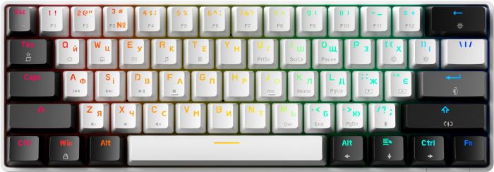 Клавіатура GamePro Genesis Infinity MK130BW Black/White