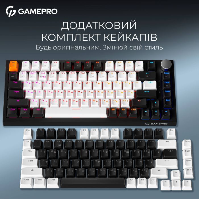 Клавіатура бездротова GamePro Asgard Valhalla MK160B Pro Black
