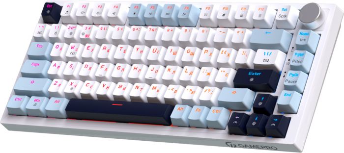 Клавіатура GamePro Genesis Warden MK160BL White