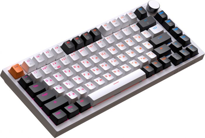 Клавіатура бездротова GamePro Asgard Valhalla MK160W Pro White