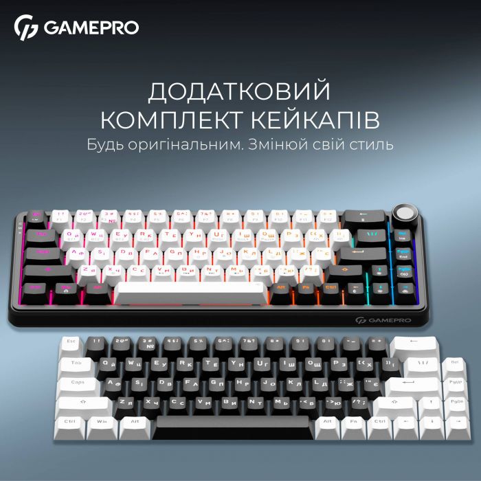 Клавіатура бездротова GamePro Asgard Valhalla MK210B Pro Black