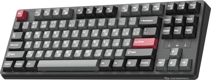 Клавіатура бездротова GamePro Asgard Ragnar Keychron Super Red Switch Black (MK285BK)