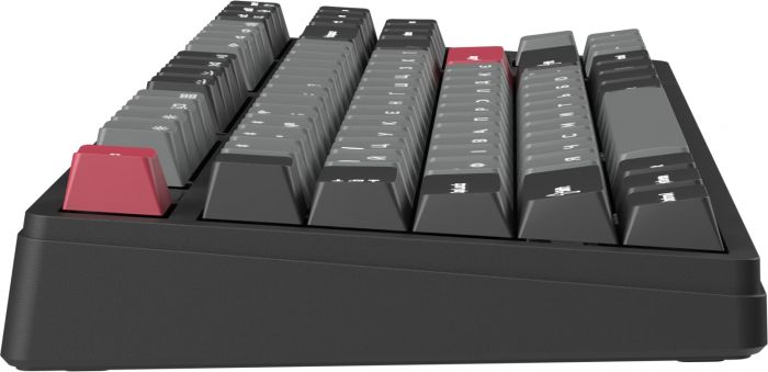 Клавіатура бездротова GamePro Asgard Ragnar Keychron Super Red Switch Black (MK285BK)