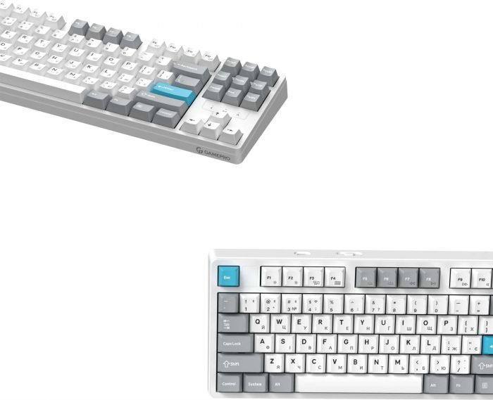 Клавіатура бездротова GamePro Asgard Ragnar Keychron Super Red Switch White (MK285WH)