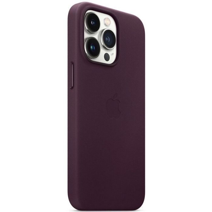 Чохол-накладка Apple Leather Case with MagSafe для Apple iPhone 13 Pro Dark Cherry (MM1A3)