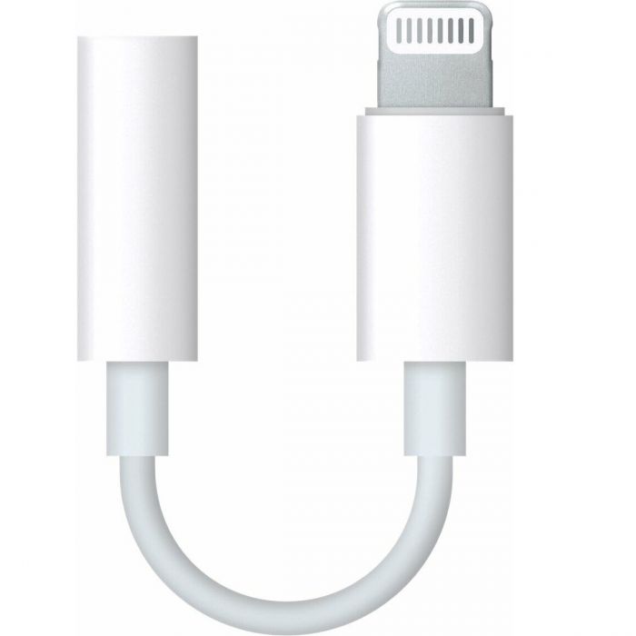Адаптер Apple Lightning - 3.5 mm (M/F) A1749 White (MMX62) OEM