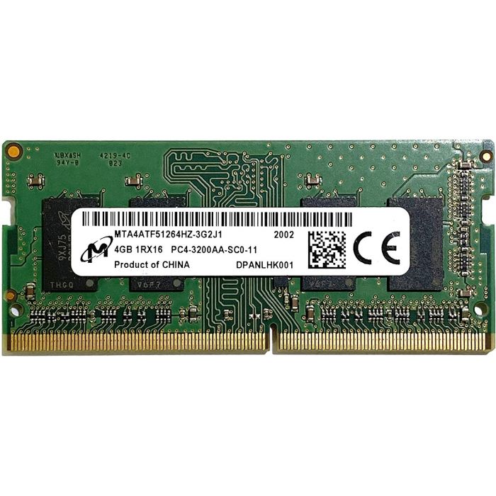 Модуль пам`ятi SO-DIMM 4GB/3200 DDR4 Micron (MTA4ATF51264HZ-3G2J1)