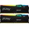 Модуль пам`яті DDR5 2x8GB/5200 Kingston Fury Beast RGB Black (KF552C40BBAK2-16)