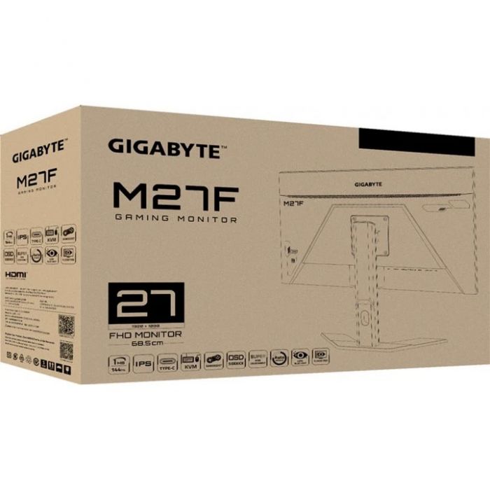 Монiтор Gigabyte 27" M27Q-EK IPS Black 170Hz