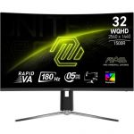 Монiтор MSI 31.5"MAG 32CQ6PF VA Black Curved 180Hz