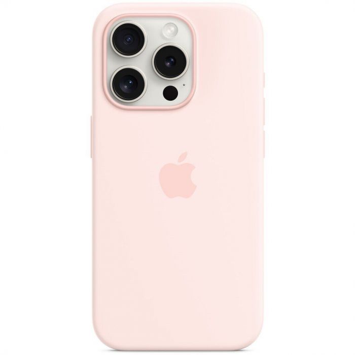 Чохол-накладка Apple Silicone Case with MagSafe для Apple iPhone 15 Pro Light Pink (MT1F3)