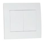 Вимикач SVEN Home SE-104 подвійний прихованого типу білий