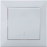 Вимикач SVEN Comfort SE-60013 двополюсний одинарний прихованого типу білий
