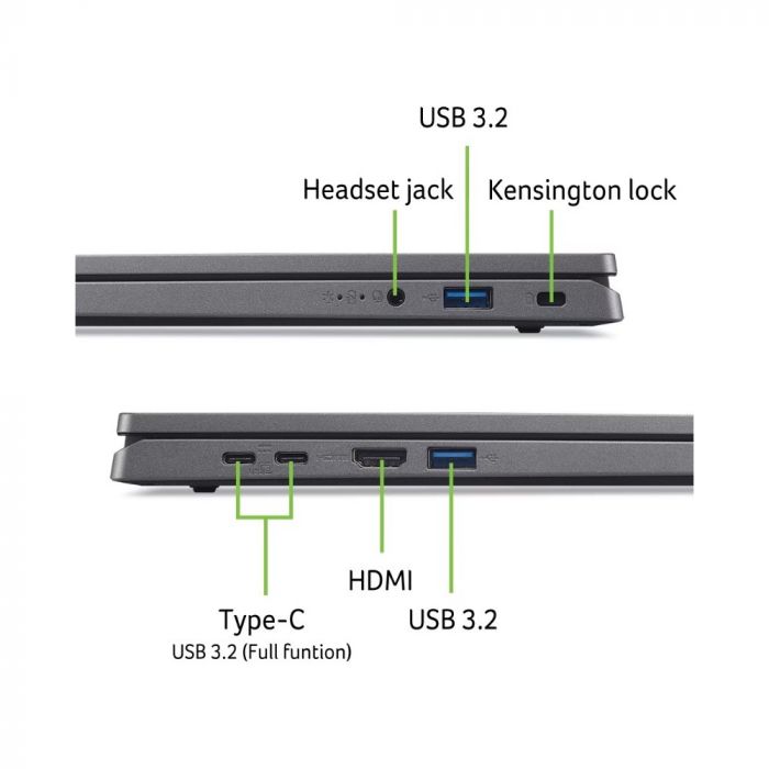 Ноутбук Acer Aspire Go 17 AG17-31P-C011 (NX.J8ZEU.005) Steel Gray