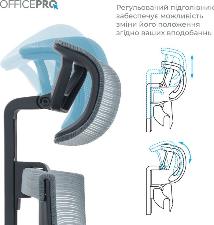 Крісло офісне Officepro Balance OC620-B-DG-DG Black/Dark Gray