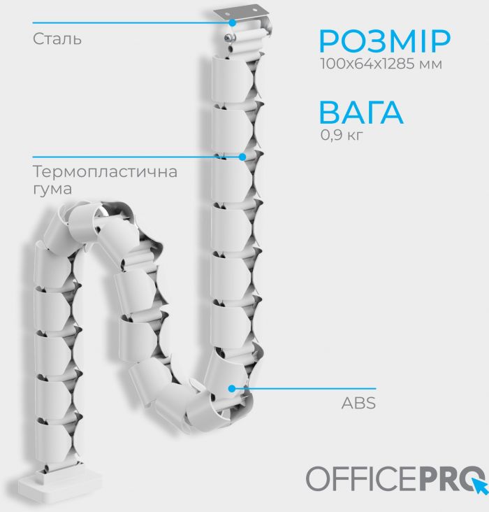 Органайзер для кабелю OfficePro CM630W White
