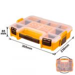 Органайзер пластиковий 12" 305x230x65 мм INGCO