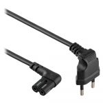 Кабель живлення Cablexpert (PC-184L) CEE7/16-C7, кутовий, 1 м, чорний