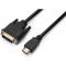 Кабель Prologix Premium HDMI - DVI V 1.3 (M/M), Single Link, 18+1, 0.5 м, Black (PR-HDMI-DVI-P-01-30-05m)