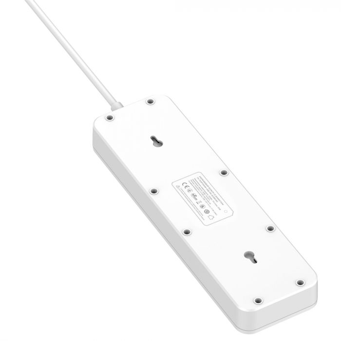 Фільтр живлення ProLogix Premium (PR-SC5614W) 2.5 кВт, 5 розеток, 6 USB AUTO ID, 2 м, білий
