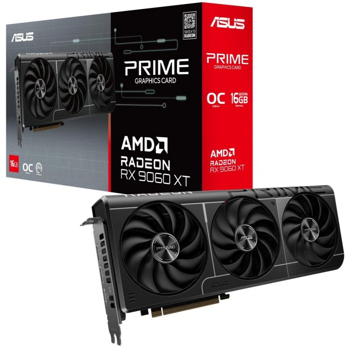 Відеокарта AMD Radeon RX 9060 XT 16GB GDDR6 Prime OC Asus (PRIME-RX9060XT-O16G)