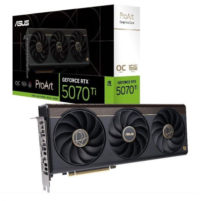 Відеокарта GF RTX 5070 Ti 16GB GDDR7 ProArt OC Asus (PROART-RTX5070TI-O16G)