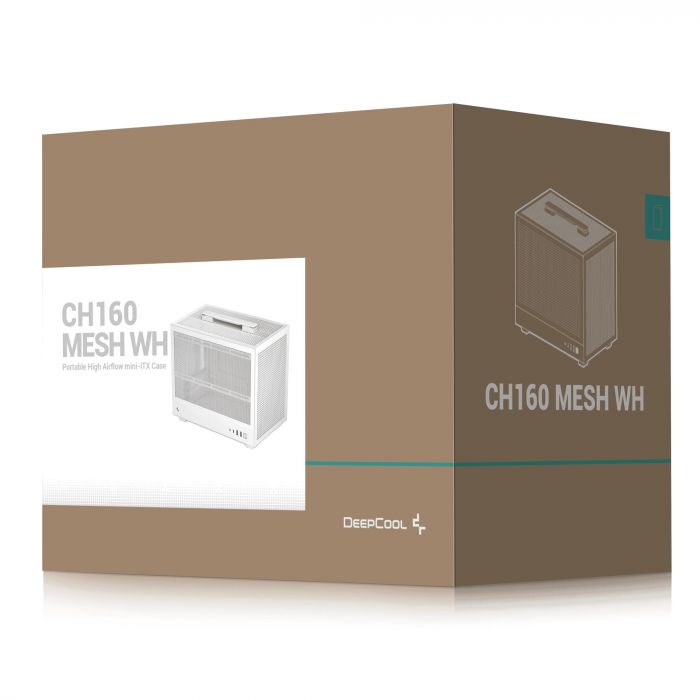 Корпус DeepCool CH160 Mesh White (R-CH160-WHNMI0-G-1) без БЖ