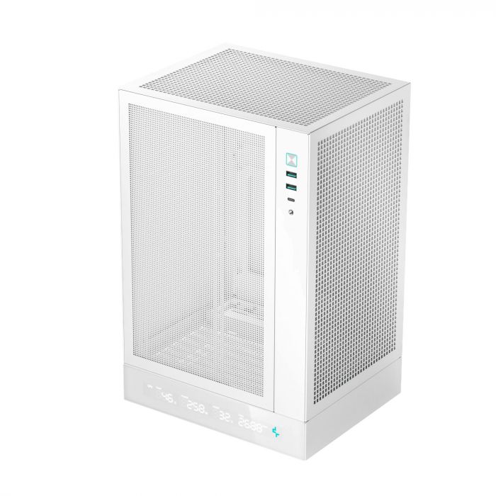 Корпус DeepCool CH170 Digital White (R-CH170-WHNPI0D-G-1) без БЖ