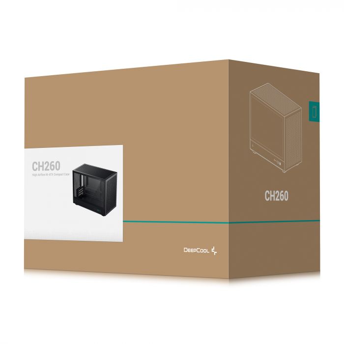 Корпус DeepCool CH260 Black (R-CH260-BKNGM0-G-1) без БЖ
