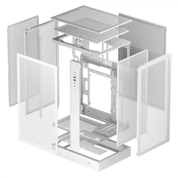 Корпус DeepCool CH270 Digital White (R-CH270-WHNDM0-G-1) без БЖ