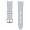 Ремінець Samsung Ridge Sport Band для Samsung Galaxy (20mm, S/M) / Watch 4 / Watch 5 / Watch 6 Silver (ET-SFR88SSEGRU) OEM