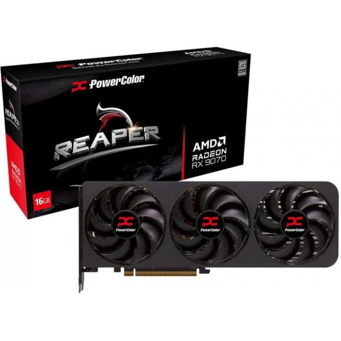 Відеокарта AMD Radeon RX 9070 16GB GDDR6 Reaper PowerColor (RX9070 16G-A)