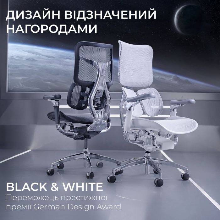 Крісло офісне Sihoo Doro S100 Mesh Black (S100-M301)