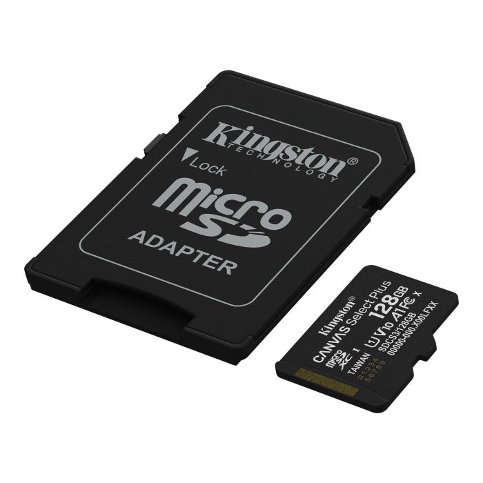 Карта пам`яті MicroSDXC 128GB UHS-I Class 10 Kingston Canvas Select Plus R150MB/s (SDCS3/128GBSP)