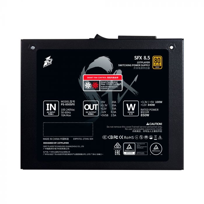 Блок живлення 1stPlayer PS-850SFX (SFX-GLD-850-BK-EU) 850W